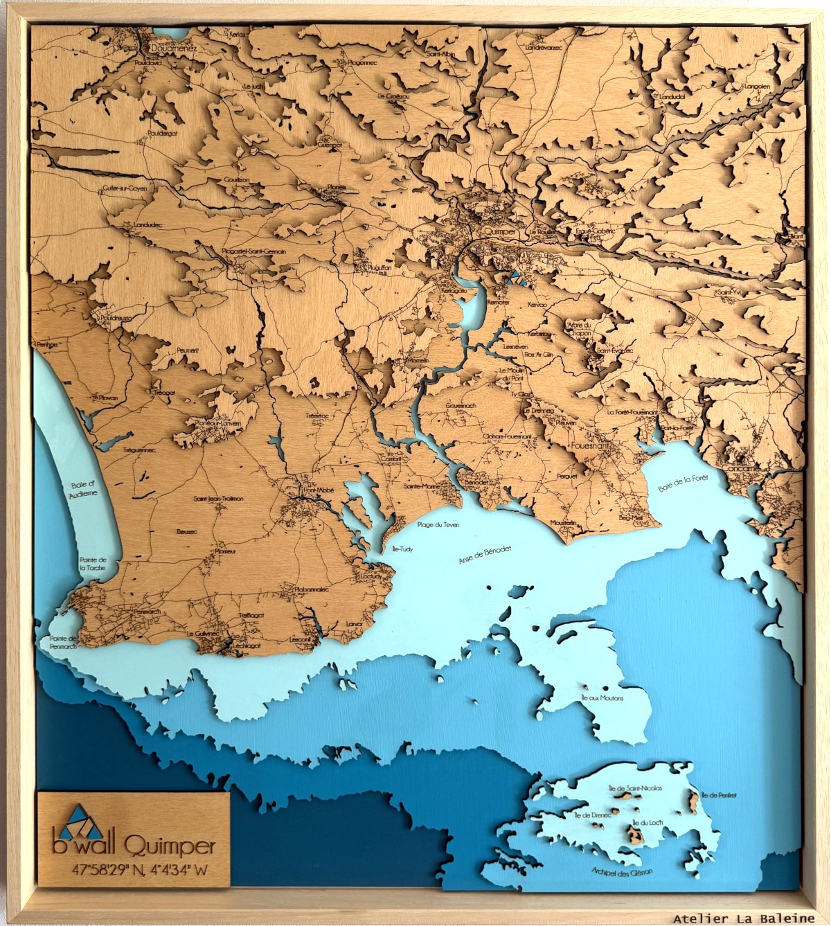 Étape 3 : la carte en bois en relief